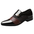 thumbnail image 1 of Shoes Shoe Male Suit Men Leather Dress Shoes Size 13 Business Men Comfortable Leather Men's Handmade Leather Dress Shoes Wedding Casual Shoes Men's Work Shoes Leather Shoes, 1 of 7