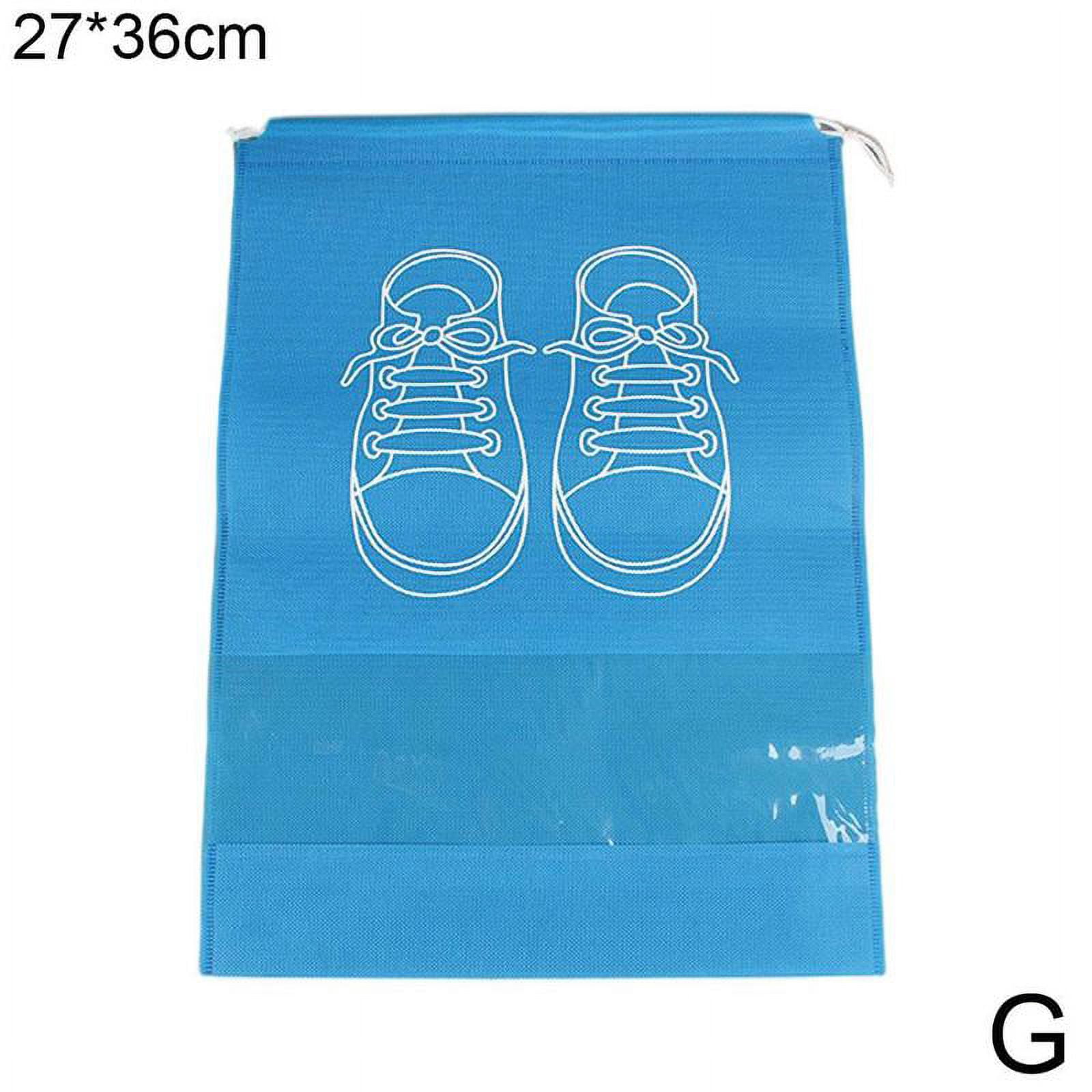 Shoes Storage Bag Closet Organizer Non-woven Travel Classified Pocket Clothing Hanging Bag I6Q4 L3A7