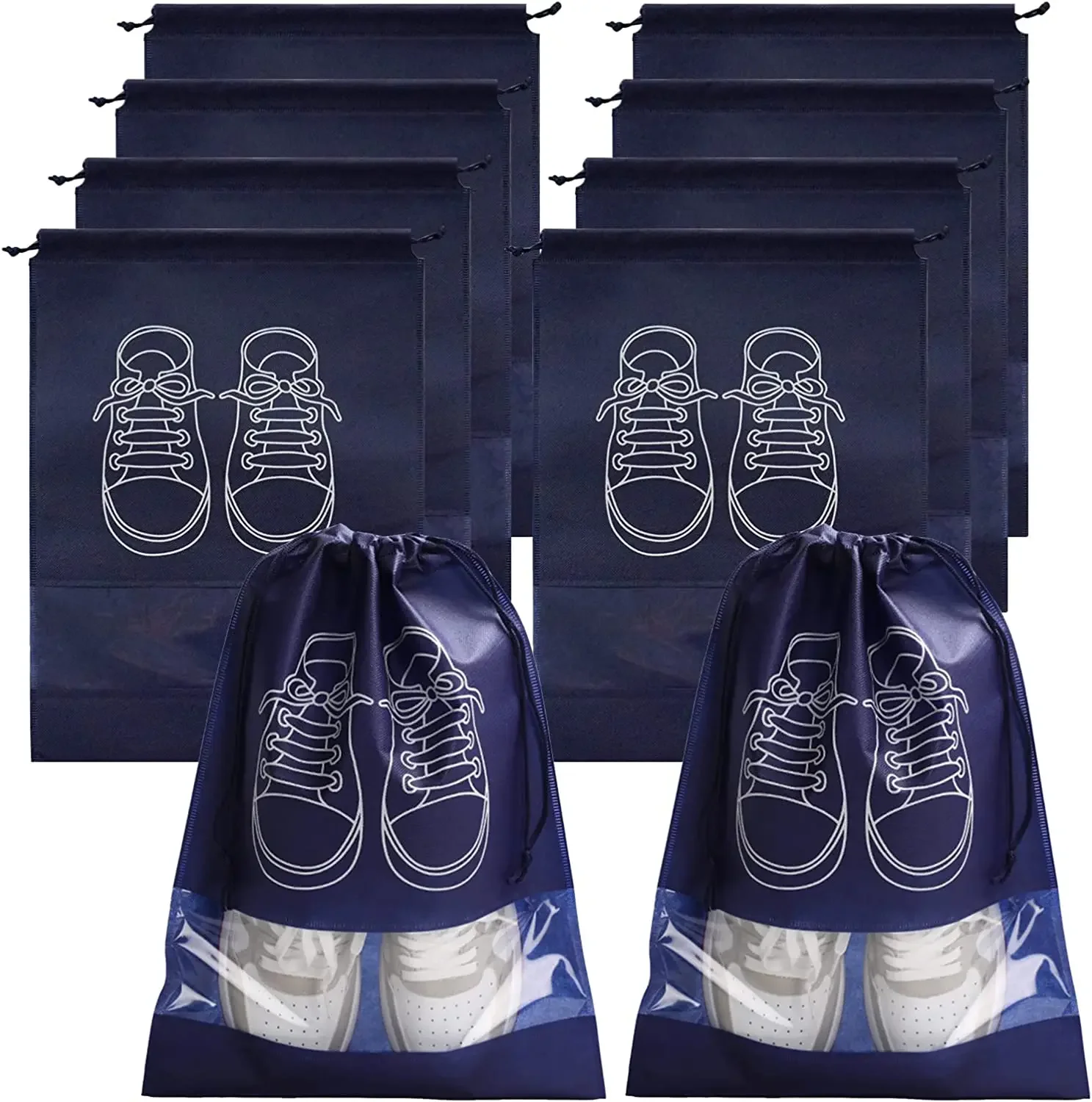 Shoes Storage Organizer Bags Non-Woven Shoe Dust Bags Portable Travel Shoe Bag Shoes Storage Packing Pouch Organizers