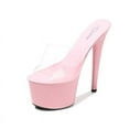 thumbnail image 1 of Shoes Super High Heels Fine-heeled Waterproof Platform Sandals Crystal Shoes Wedding Shoes 181 Series 17Heel 6.5cm Platform LFD, 1 of 7