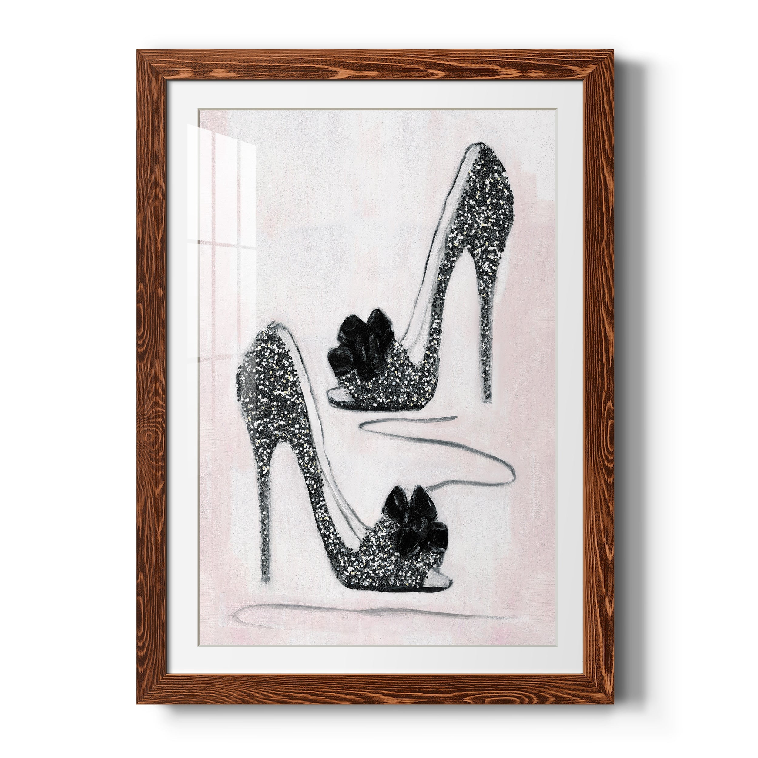 Shoes That Dazzle I - Premium Framed Print - Distressed Barnwood Frame - Ready to Hang