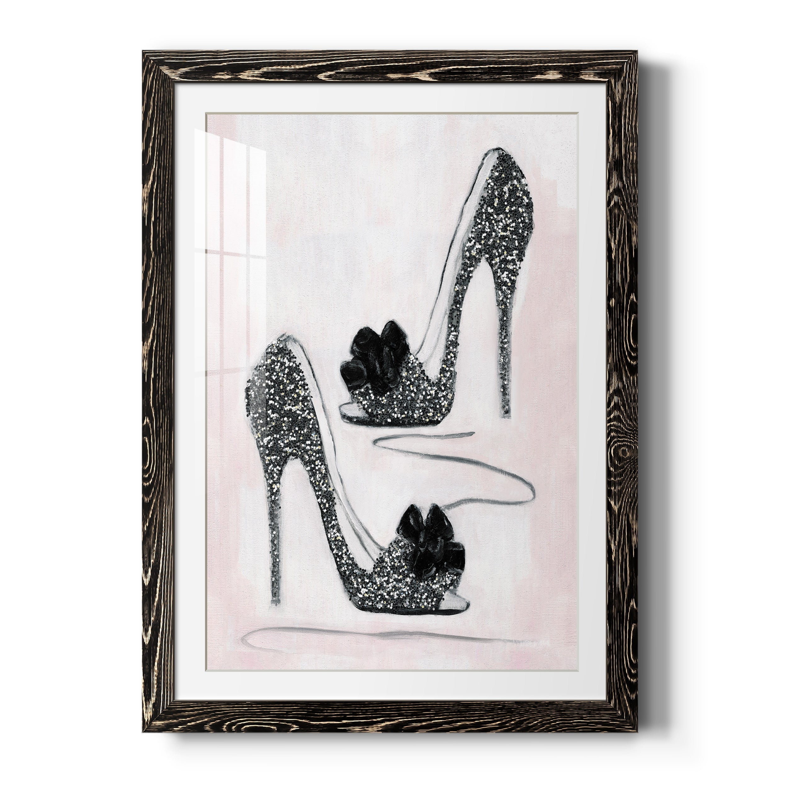 Shoes That Dazzle I - Premium Framed Print - Distressed Barnwood Frame - Ready to Hang