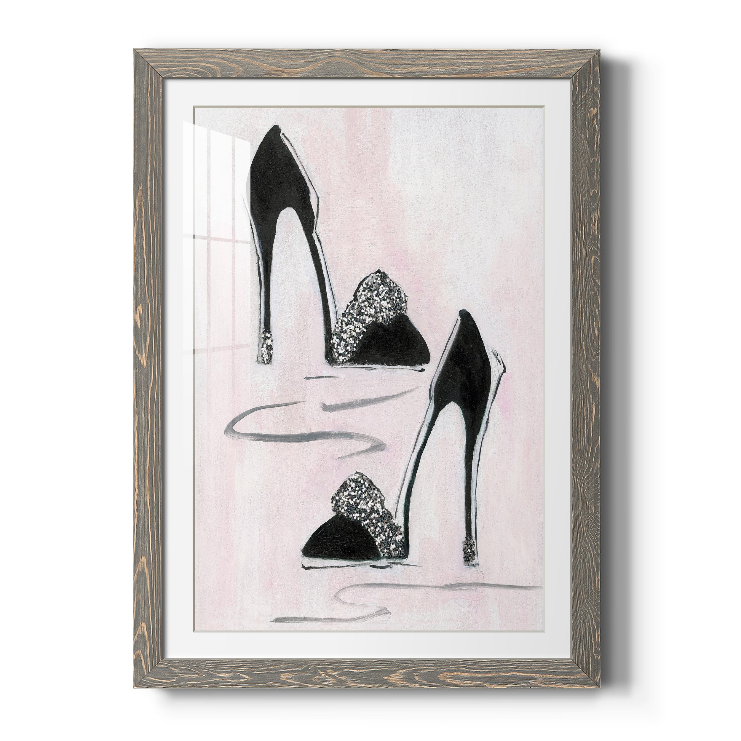 Shoes That Dazzle II - Premium Framed Print - Distressed Barnwood Frame - Ready to Hang