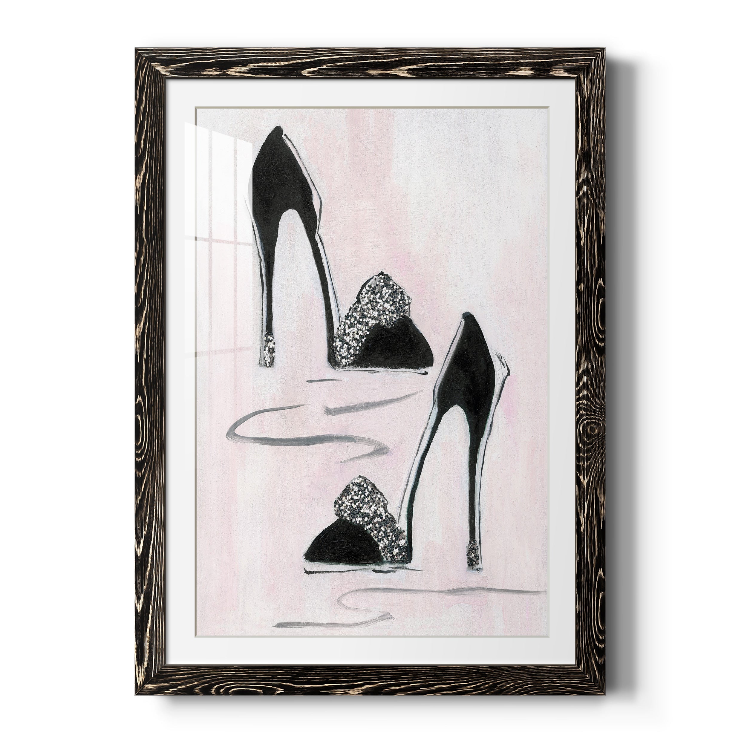 Shoes That Dazzle II - Premium Framed Print - Distressed Barnwood Frame - Ready to Hang