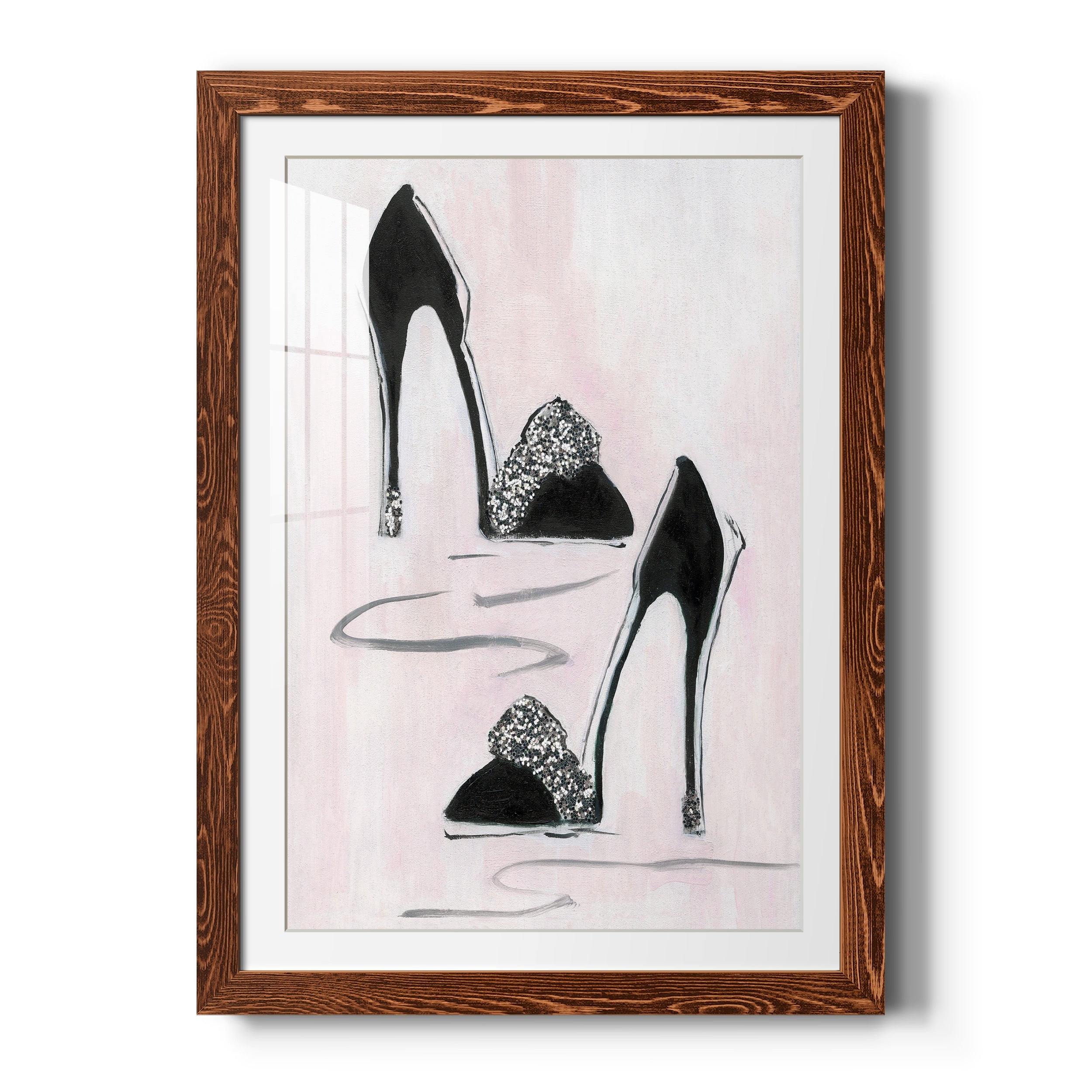 Shoes That Dazzle II - Premium Framed Print - Distressed Barnwood Frame - Ready to Hang
