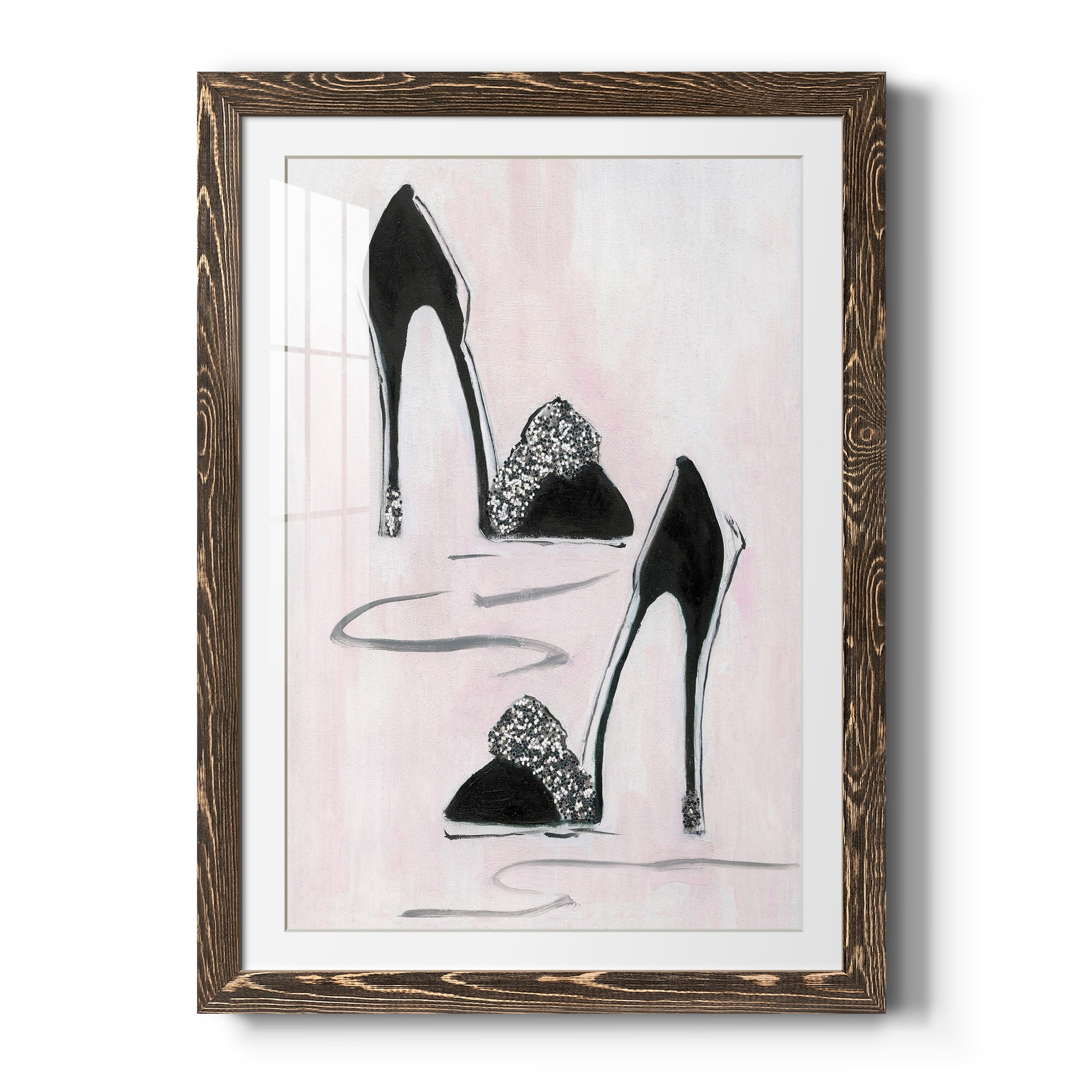 Shoes That Dazzle II - Premium Framed Print - Distressed Barnwood Frame - Ready to Hang
