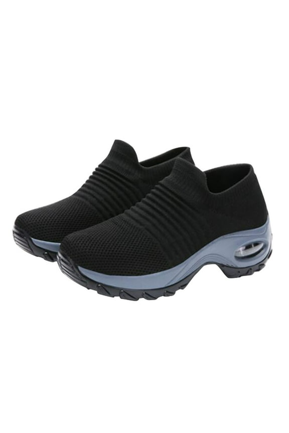 Shoes Walking Sneakers Mesh Cushion Running Air Women Breathable Exercise Shake Platform Shoe Breathe Tennis Sock Ladies