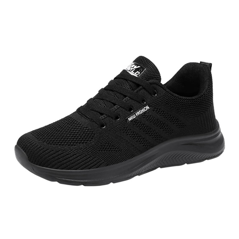 Shoes for Women Couples Summer Casual Comfortable Sneakers for Men and Women Non Slip Breathable Shoes Running Shoes for Women Womens Walking Shoes Color Black Size US 9.5 Walmart
