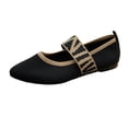 thumbnail image 1 of Shoes for Women,Pretty Ballerinas Balerina Shoes Flat Summer Shoes Girls Comfortable Velvet Shoes Width H Traditional Shoes Elegant Gymnastics Shoes,Walking Shoes(Size:7), 1 of 9
