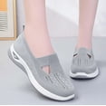 thumbnail image 1 of Shoes Women's Woven Orthopedic Soft Sole Breathable Walking Shoes Slip On Sneakers Clogs Diabetic Sandals Hands Free, Walking Shoes Women, 1 of 5