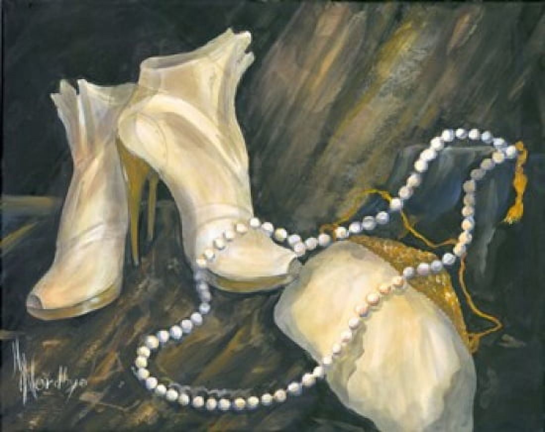 Shoes and Necklace Canvas Art - Harriet Nordby (28 x 22)