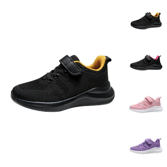 Shoes for Boys Boys' Sneakers Boys' Breathable Sneakers With Strap Comfortable Running Shoes For Kids Lightweight Casual Sports Footwear