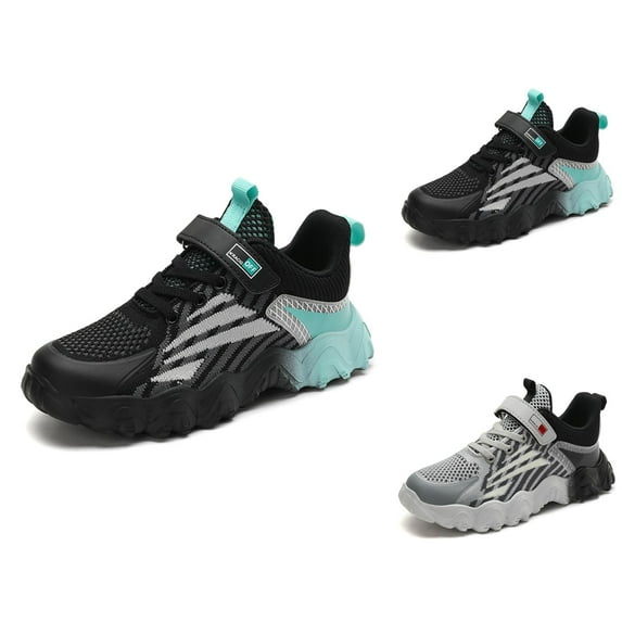 Shoes for Boys Sneakers Boys Children's Fashion Mesh Lace Up Sneakers Color Matching Casual Comfortable Running Shoes