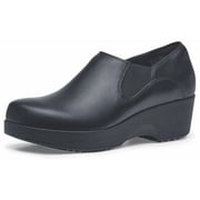 Shoes for Crews LILA Kelsey, Womens Non-Slip Leather Work Clogs, Stylish and Basic, Water Resistant, Womens Size 8