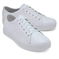 thumbnail image 1 of Shoes for Crews Old School Low-Rider, Men's, Women's, Unisex Leather Work Shoes, Slip Resistant, Water Resistant, White, Men's 9.5 / Women's 11, 1 of 5