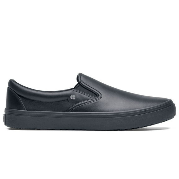 Shoes for Crews Unisex Merlin Slip Resistant Slip On Leather Sneakers