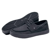 Shoes for Crews Womens Milano Canvas Boat Shoe Slip Resistant Work Shoe Black