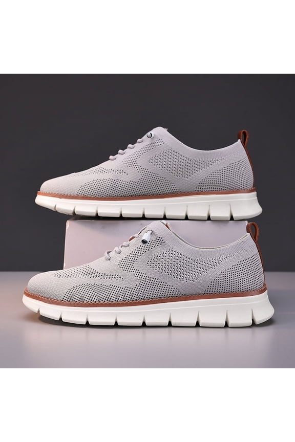 Shoes for Men Mens Casual Dress Oxfords Business Mesh Walking Shoes Tennis Comfortable Sneakers Light Soft Sole & Breathable Fashion Sneakers