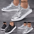 thumbnail image 1 of Shoes for Women Carnival Glossy Casual Athletic Walking Sneakers Low Top Lace Up Footwear Shoes, 1 of 10