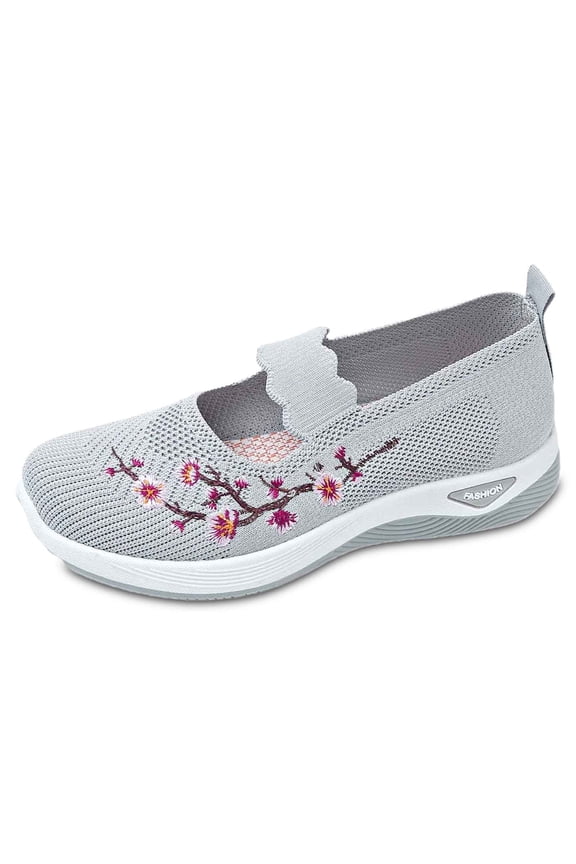 Shoes for Women,Casual Shoes Breathable Embroidered Design Lightweight Comfortable Everyday Footwear,Walking Shoes(Size:9)
