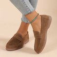 thumbnail image 1 of Shoes for Women Tawop Knitting Slip-On Loafers Casual Comfort Shoes Outdoor Loafers Round Toe Shoes Beige 43(Us:9.5), 1 of 5
