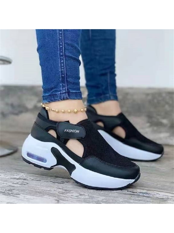 Shoes for Women Dressy Casual,Sandals for Women Lightweight Comfortable Platform Walking Sports Closed Toe Sandal Wedges