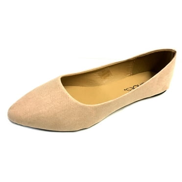 Shoes8teen Women's Pointy Toe Ballet Flats