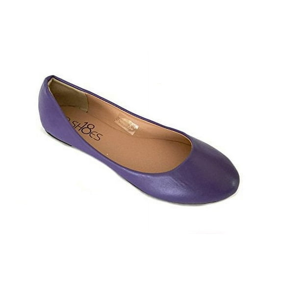 Shoes8teen Women's Shoes Flats, CLS Purple, 7 B