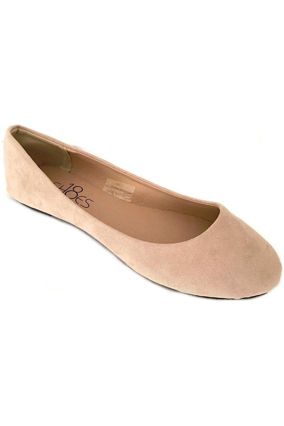 Womens Ballerina Ballet Flat Shoes 8600 Nude Micro 10