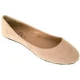 thumbnail image 1 of Shoes8teen Womens Ballerina Ballet Flat Shoes 8600 Nude Micro 11, 1 of 3