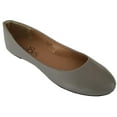 thumbnail image 1 of Shoes8teen Womens Ballerina Ballet Flat Shoes 8600 Grey PU 11, 1 of 3