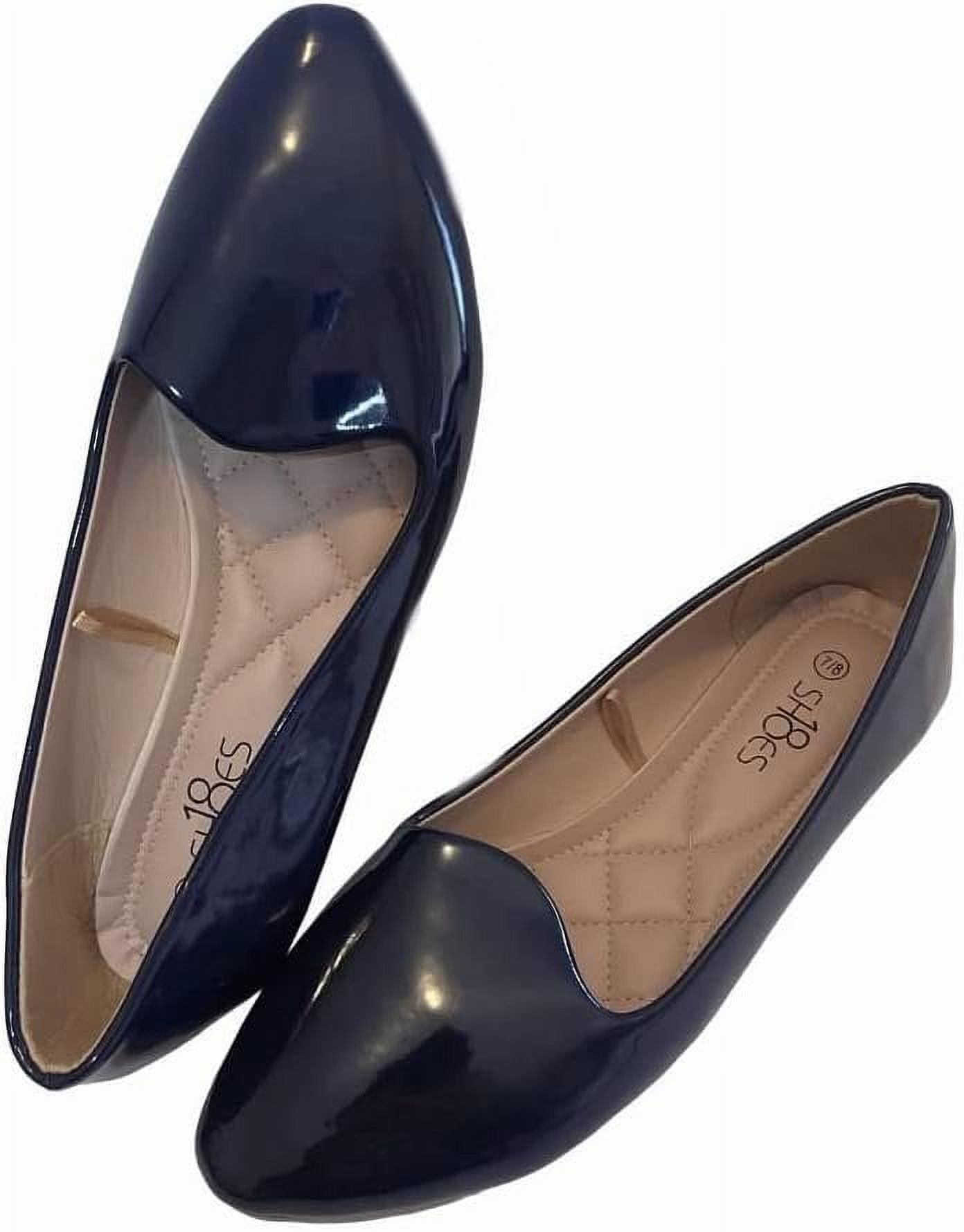 Shoes8teen Womens Ballerina Ballet Flat Shoes Solids/Leopard & Sequins ...