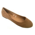 thumbnail image 1 of Shoes8teen Womens Ballerina Ballet Flat Shoes 8600 Khaki Micro 7.5, 1 of 3