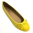 thumbnail image 1 of Shoes8teen Womens Ballerina Ballet Flats Shoes 8500 Canary Yellow 10, 1 of 4