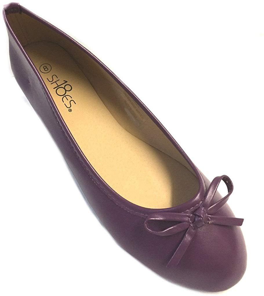 Shoes8teen Womens Ballerina Ballet Flats Shoes Leopard & Solids