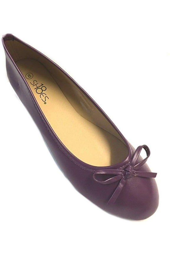 Womens Ballerina Ballet Flats Shoes 8500 Purple 7
