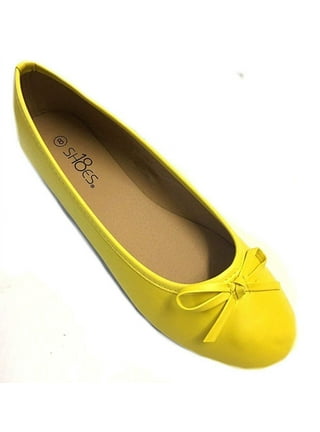 Flats in Womens Shoes Yellow Walmart