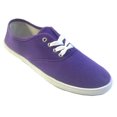 thumbnail image 1 of Shoes8teen Womens Canvas Shoes Lace up Sneakers 324 Purple 8.5, 1 of 5