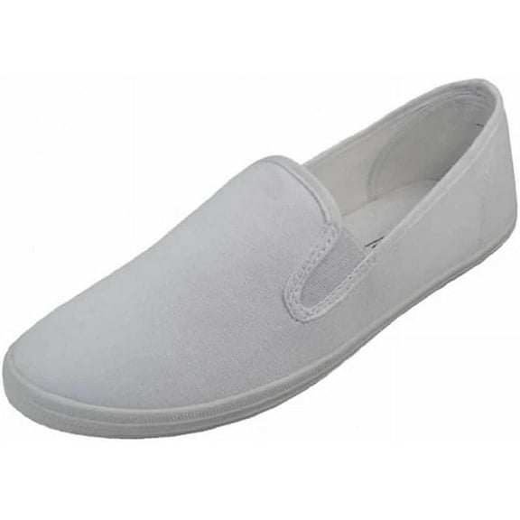 Shoes8teen Womens Canvas Shoes Lace up Sneakers 316l White 10