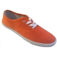 thumbnail image 1 of Shoes8teen Womens Canvas Shoes Lace up Sneakers (8 Neon Orange 324), 1 of 3