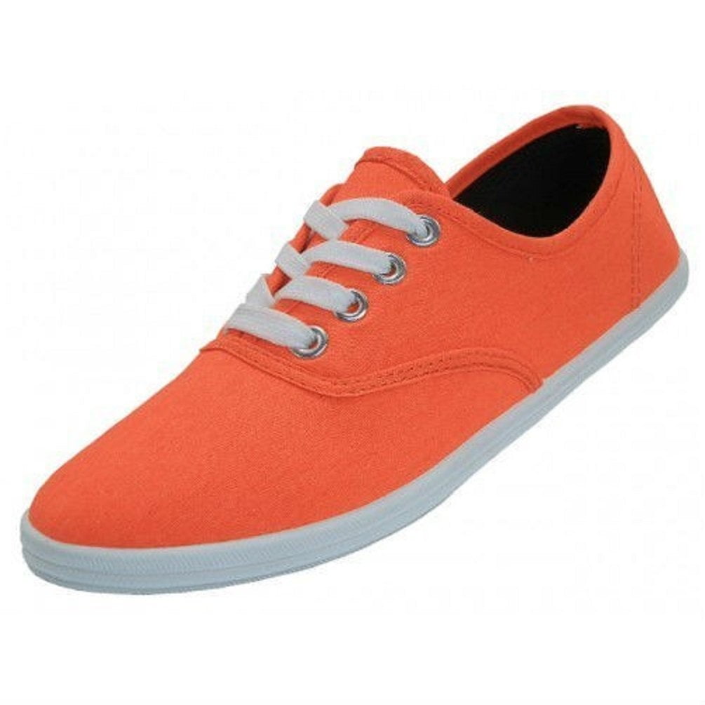 Shoes8teen Womens Canvas Shoes Lace up Sneakers - Walmart.com