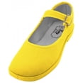thumbnail image 1 of Shoes8teen Womens Cotton China Doll Mary Jane Shoes 115yellow7, 1 of 2
