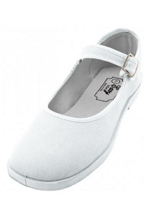 Womens Cotton China Doll Mary Jane Shoes115white7.5