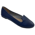 thumbnail image 1 of Shoes8teen Womens Faux Suede Loafer Smoking Shoes Flats, 1 of 2