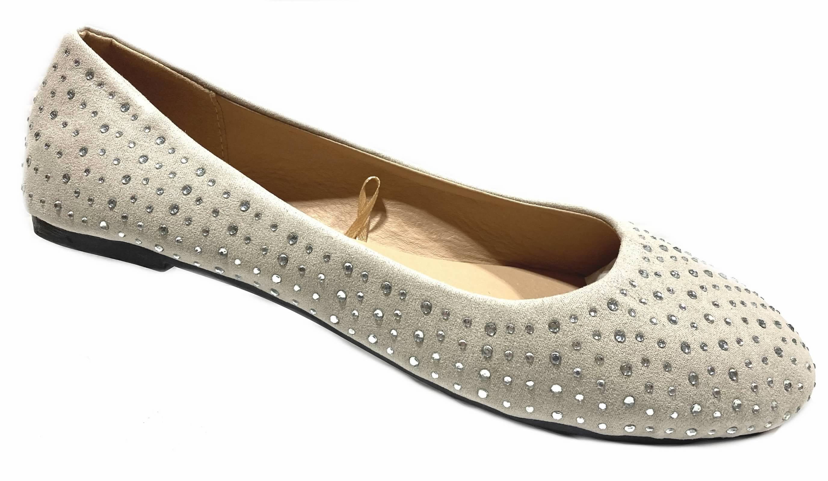 Shoes8teen Femmes Faux Suede Strass Ballerine Ballet Maroc Ubuy