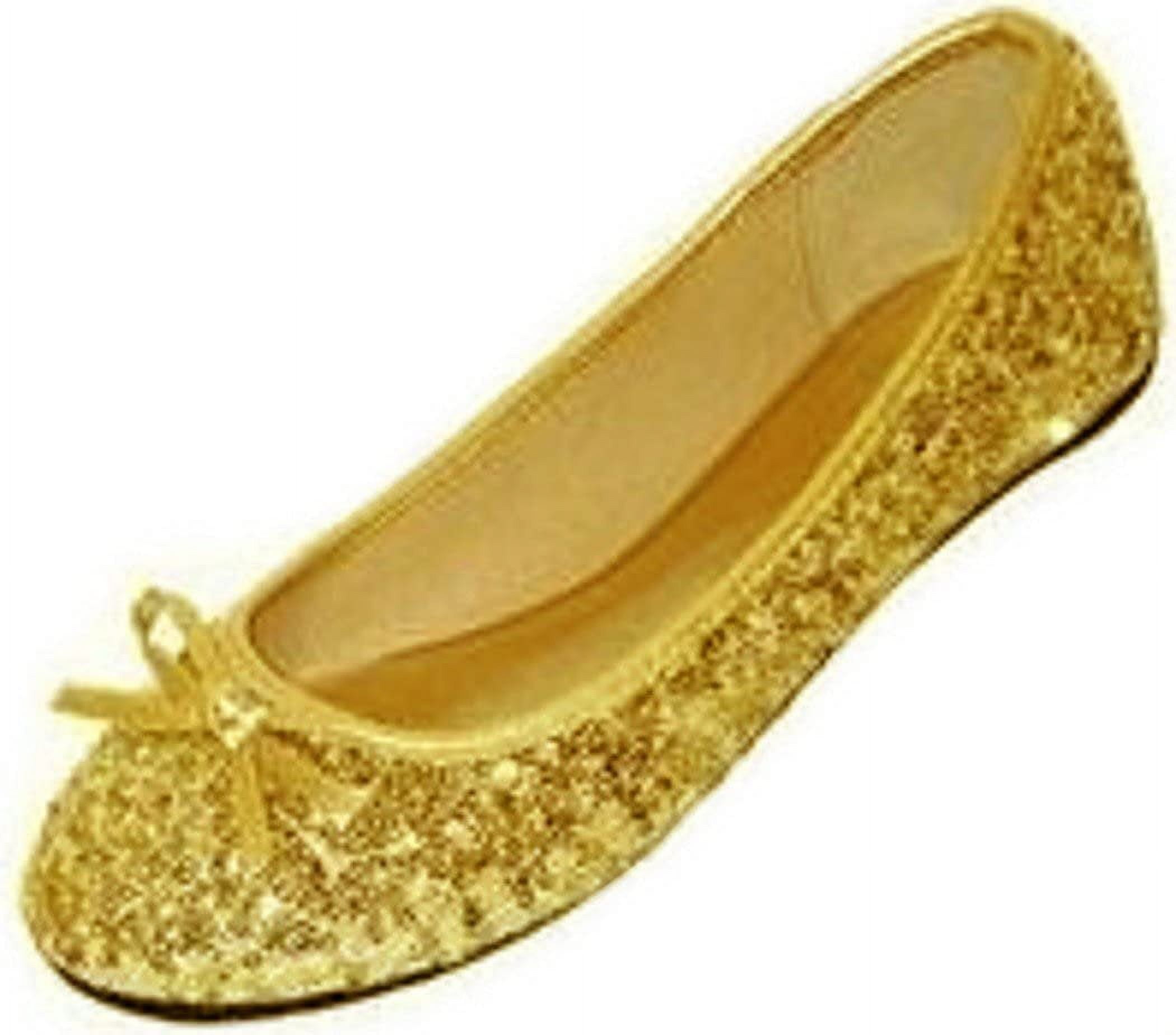 Shoes8teen Womens Sequins Ballerina Ballet Flats Shoes