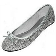 Shoes8teen Womens Sequins Ballerina Ballet Flats Shoes 2001 Silver Sequin 11