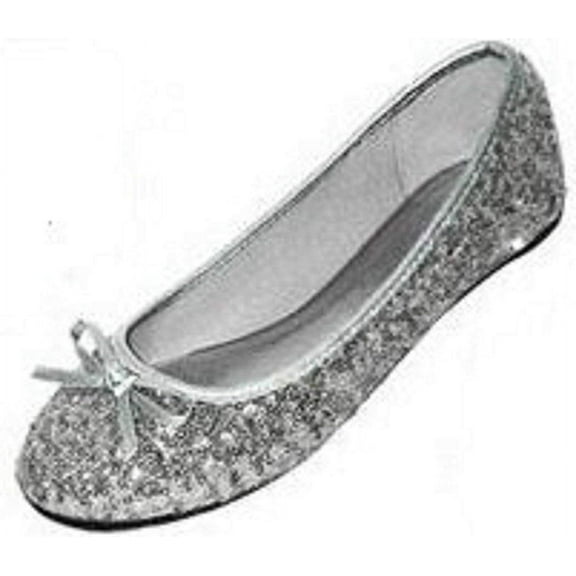 Shoes8teen Womens Sequins Ballerina Ballet Flats Shoes (9/10, Silver Sequins 2001)