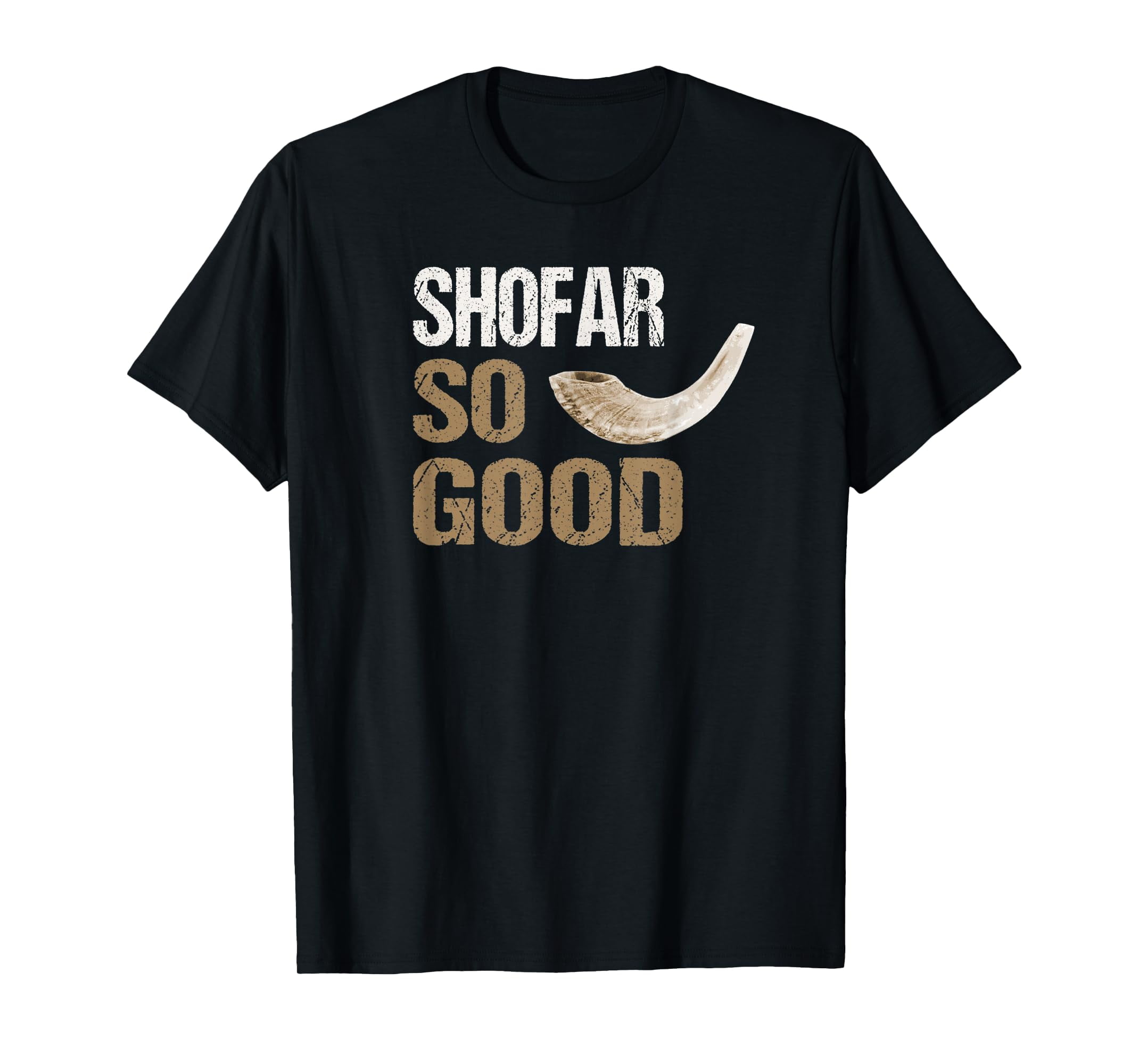 Shofar So Good Tshirt Rosh Hashannah Rams Horn Jewish Pun