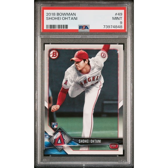Shohei Ohtani 2018 Bowman Rookie Card #49 PSA 9 Mint